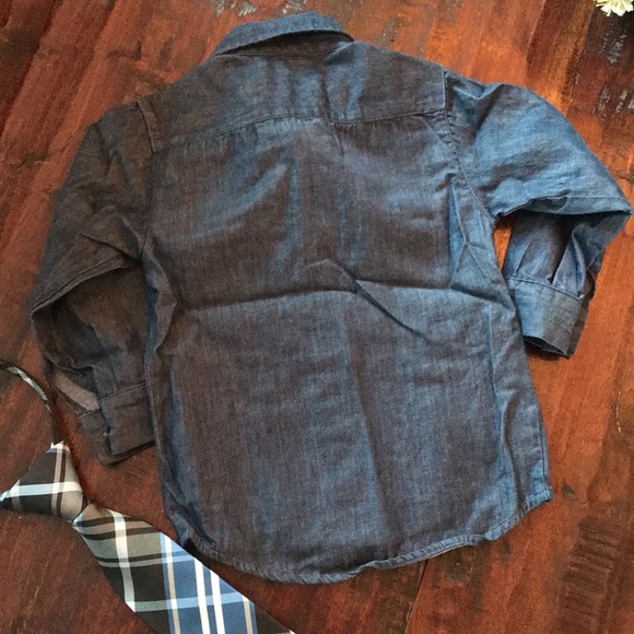 Littlest Prince Couture Button Down Shirt and Tie - Picture 9 of 12